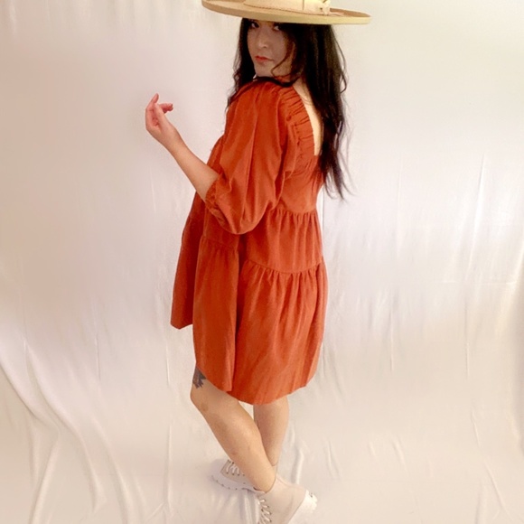 Rust color dress - Picture 5 of 5